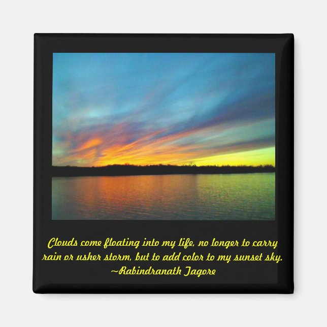 Imán Mi cielo del atardecer (Frente)