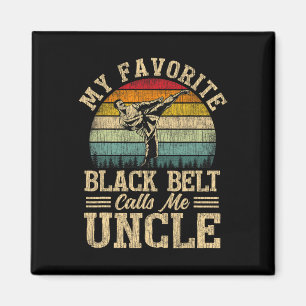 Imán Mi cinturón negro favorito me llama Día del Padre