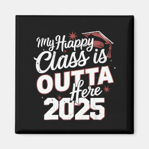 Imán Mi clase feliz se va de aquí Graduado de último añ