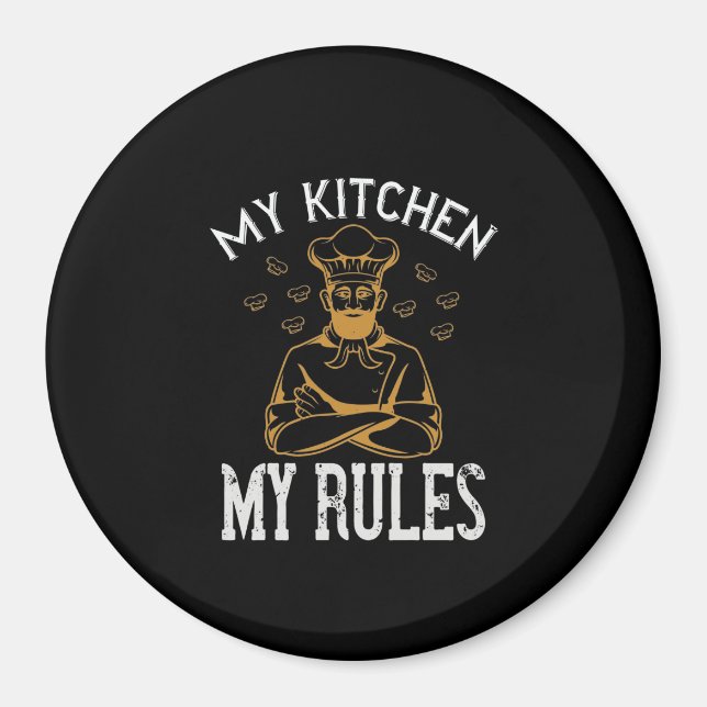 Imán Mi cocina mis reglas (Frente)