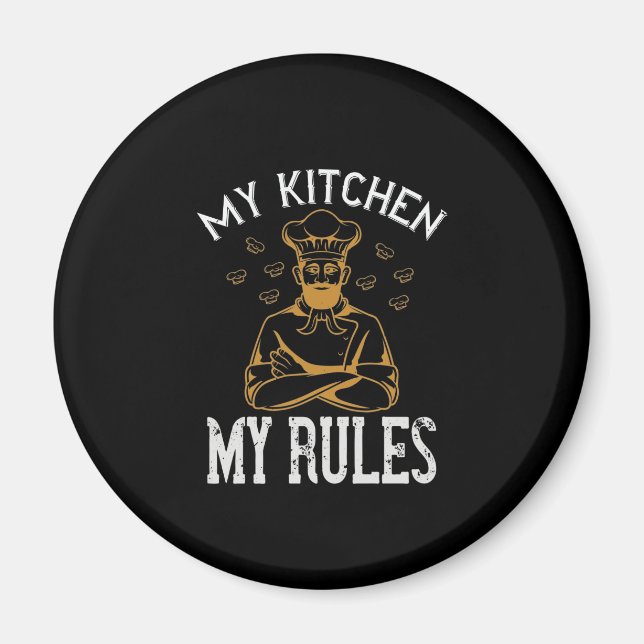 Imán Mi cocina mis reglas (Frente)