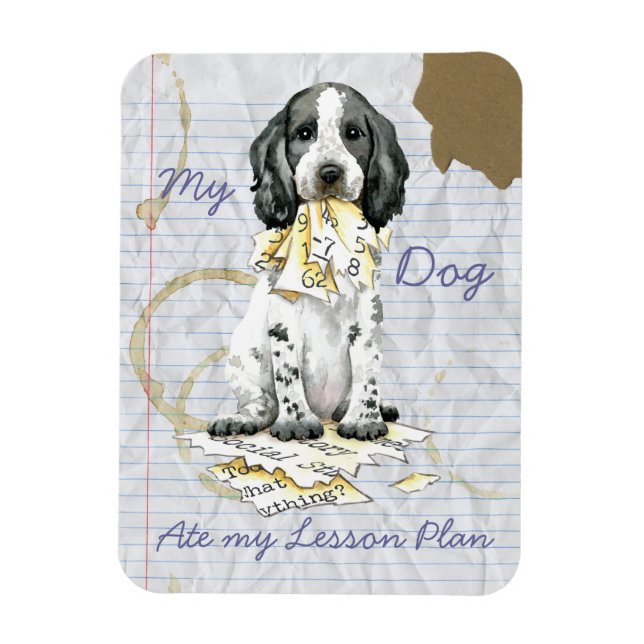 Imán Mi Cocker inglés comió mi lección de planeamiento  (Vertical)