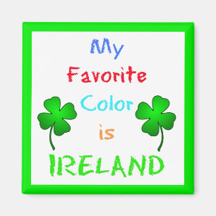 Imán Mi Color Favorito Es El Shamrock Irlandés
