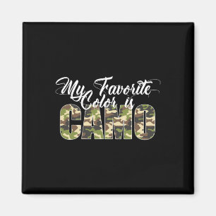 Imán Mi Color Favorito Es La Caza De Camuflaje Graciosa