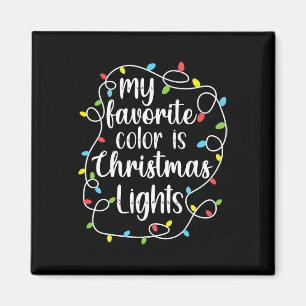 Imán Mi Color Favorito Son Las Luces Navidades