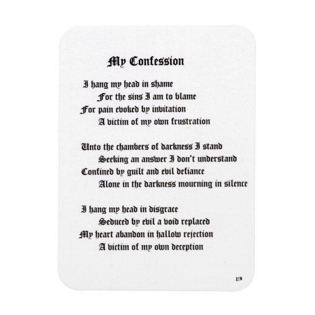 Imán Mi confesión (Vertical)