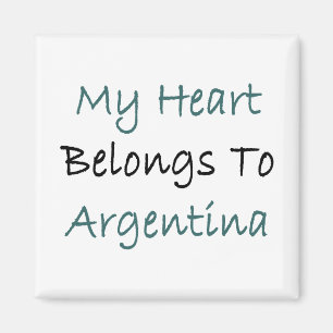 Imán Mi Corazón Pertenece A Argentina