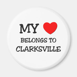 Imán Mi corazón pertenece a CLARKSVILLE