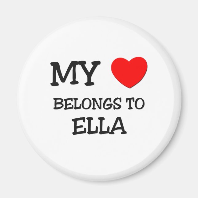 Imán Mi Corazón Pertenece A ELLA (Frente)