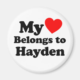 Imán Mi corazón pertenece a Hayden