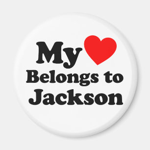 Imán Mi corazón pertenece a Jackson