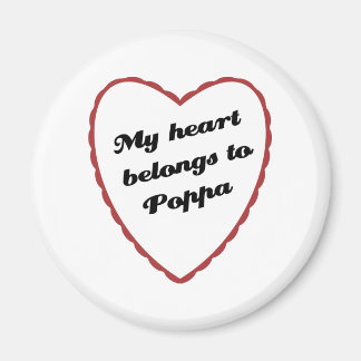 Imán Mi corazón pertenece a Poppa