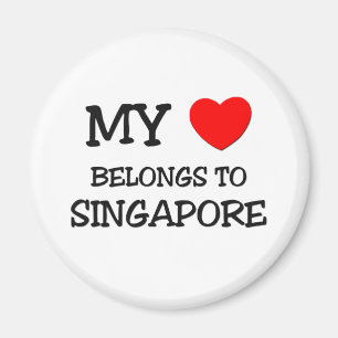Imán Mi corazón pertenece a SINGAPORE