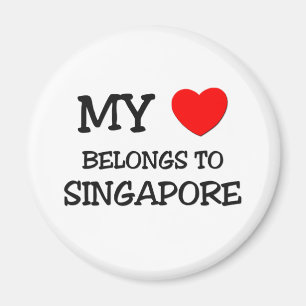 Imán Mi corazón pertenece a SINGAPUR