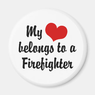 Imán Mi Corazón Pertenece A Un Bombero
