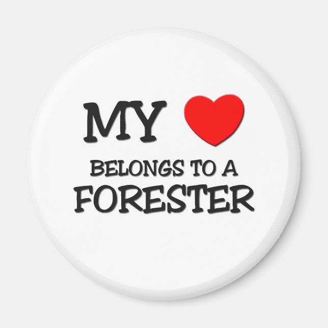 Imán Mi Corazón Pertenece A Un BOSQUE (Frente)