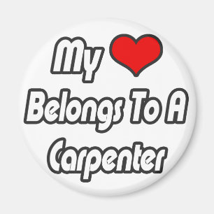Imán Mi Corazón Pertenece A Un Carpintero