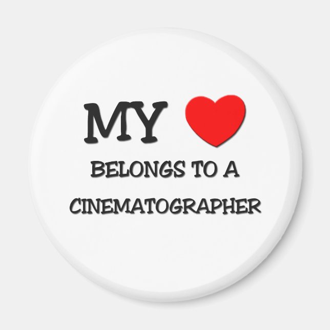 Imán Mi Corazón Pertenece A Un CINEMATÓGRAFO (Frente)