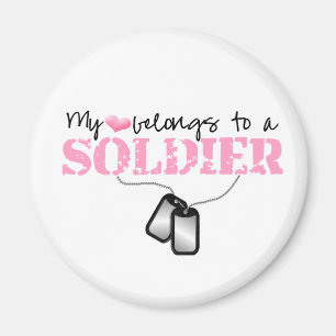 Imán Mi corazón pertenece a un soldado