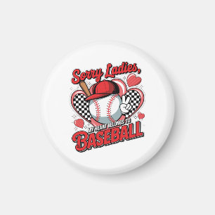 Imán Mi corazón pertenece al béisbol