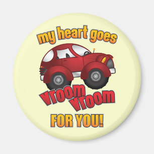 Imán ¡Mi Corazón Va A Vroom Para Ti!