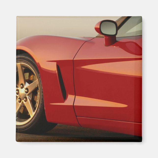 Imán Mi Corvette rojo (Frente)
