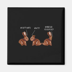 Imán Mi culo duele la Pascua divertida de conejo de cho
