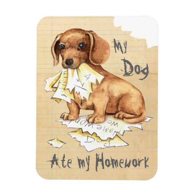 Imán Mi Dachshund Se Comía Mi Casa (Vertical)