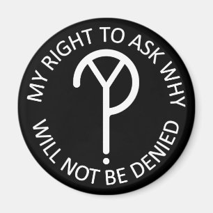 Imán Mi derecho a preguntar por qué - Blanco
