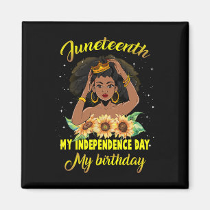 Imán Mi Día de la Independencia Mi cumpleaños Chicas de