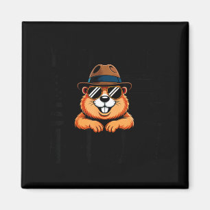 Imán Mi Día Festivo Favorito Día de la Marmota Bandera