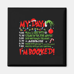 Imán Mi día me encantan los Navidades de Santa  Navidad