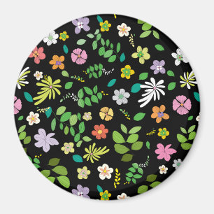 Imán Mi diseño de flores 5