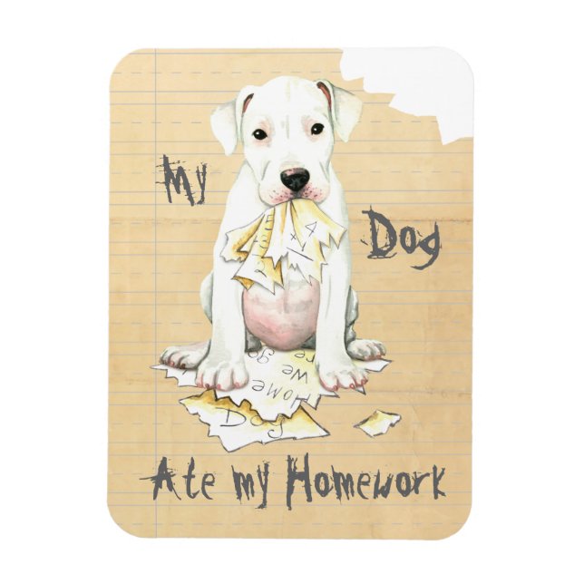 Imán Mi Dogo Ate Mi Casa (Vertical)