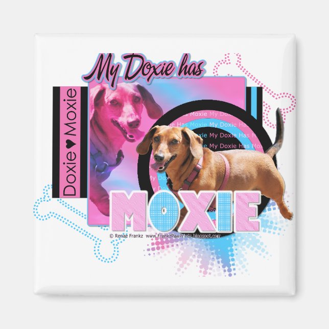 Imán Mi Doxie tiene Moxie (Frente)