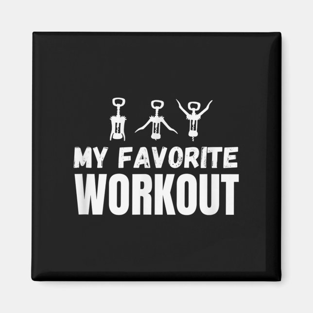 Imán Mi ejercicio favorito de entrenamiento divertida a (Frente)