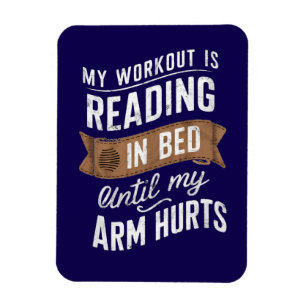 Imán Mi Entrenamiento Está Leyendo En La Cama Hasta Que