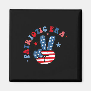 Imán Mi Era Patriótica 4 De Julio América Blanco Rojo Y