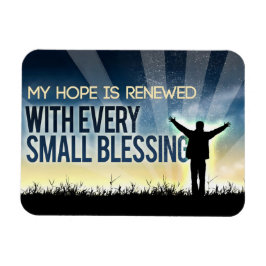 Imán "Mi esperanza es renovada" Motivation Affirmation 