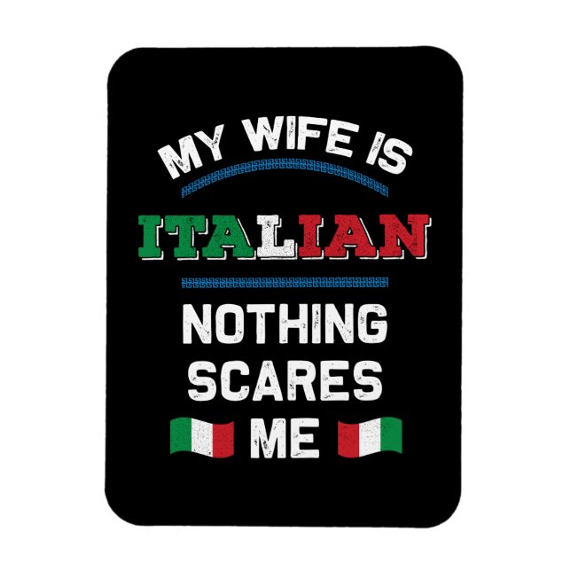 Imán Mi esposa es italiana república italiana raíces it (Vertical)
