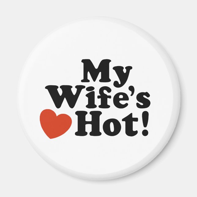Imán Mi esposa está caliente (Frente)