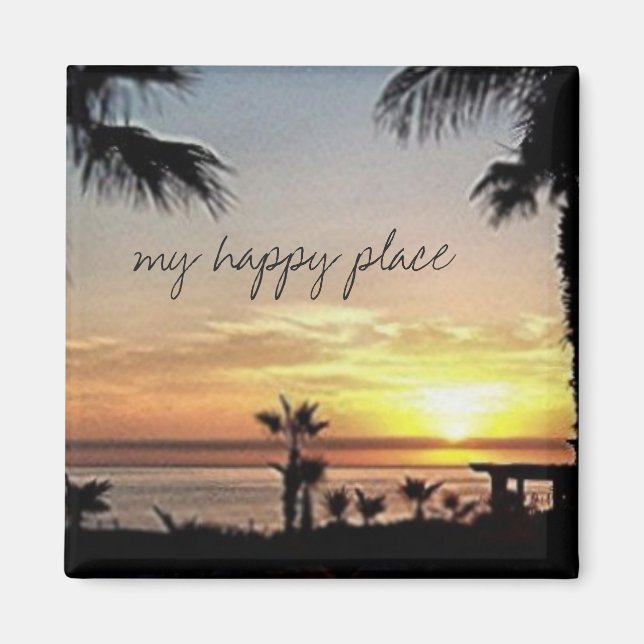 Imán Mi feliz lugar México (Frente)