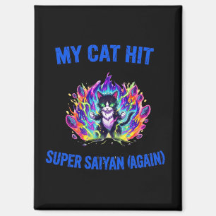 Imán Mi gato alcanzó el Super Saiyan (otra vez)