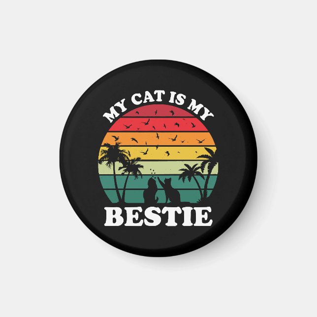 Imán Mi gato es mi mejor amigo (Frente)
