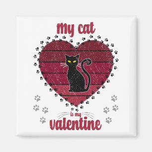 Imán Mi Gato Es Mi Valentín Regalo de valentía