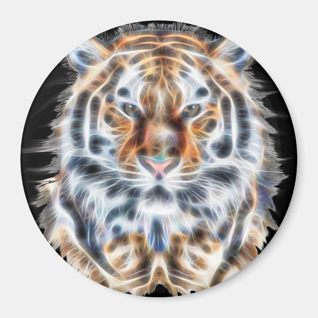 Imán Mi gato está actuando con energía negrita y tigre (Frente)