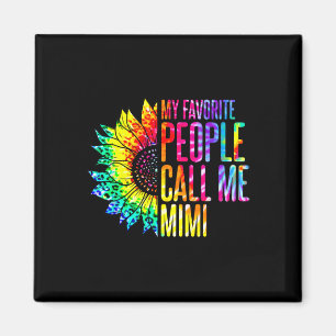 Imán Mi Gente Favorita Me Llama Mimi Abuela Girasol