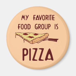 Imán Mi grupo favorito de comida es la pizza