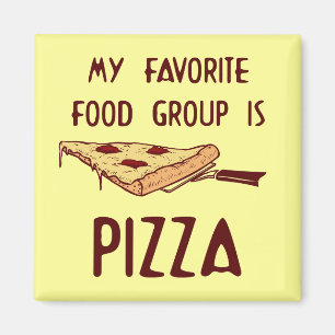Imán Mi grupo favorito es la pizza