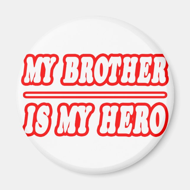 Imán Mi hermano es mi héroe (Frente)